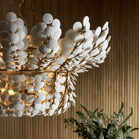 Eucalipto Ivory Chandelier