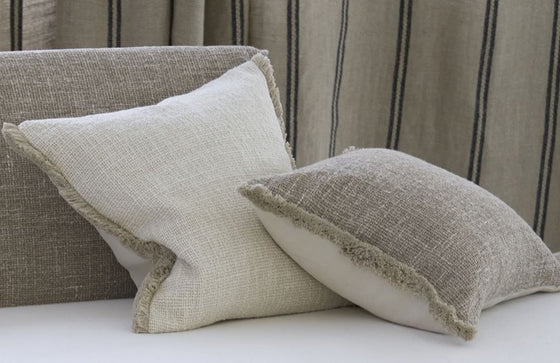 Chalk Fringe Pillow