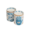 Evil Eye & Hamsa Ceramic Candle