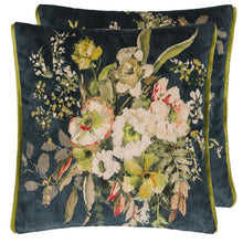  Noir Floral  Reversible Pillow