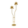 Brass Floral Floor Lamp