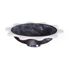  Mustique Black & White Ripple Bowl