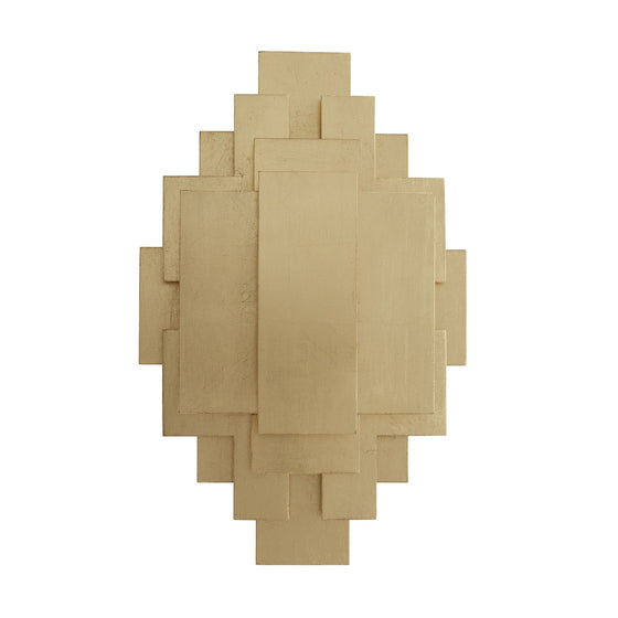 Brutalist Brass Sconce