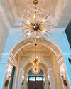 Glass Flower Chandelier