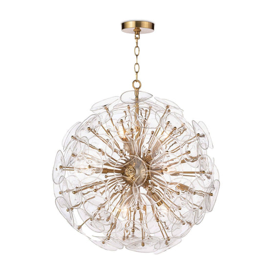 Glass Flower Chandelier