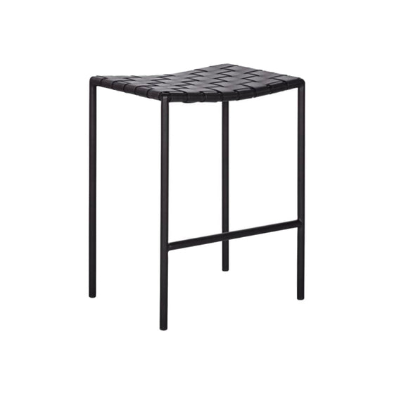 Marlo Backless Stool - Black Rooster Maison